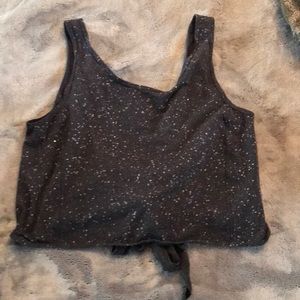 Lululemon crop tank with tie